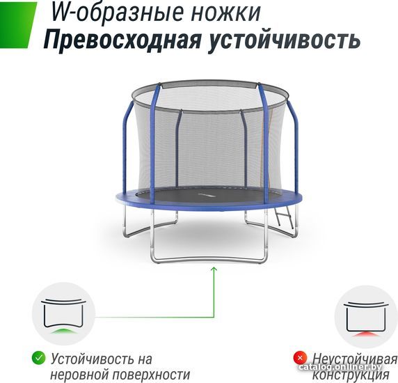 Батут Unix Line Supreme Basic 8 ft (blue)