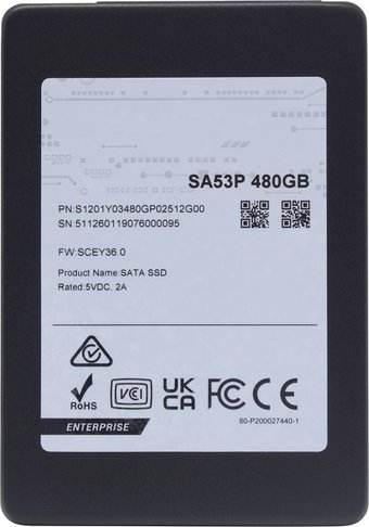 SSD Phison SA53P 480GB S1201Y03480GP02512G00