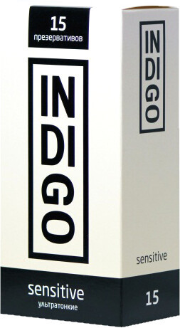 Гладкие презервативы Indigo Sensitive №15 ультратонкие