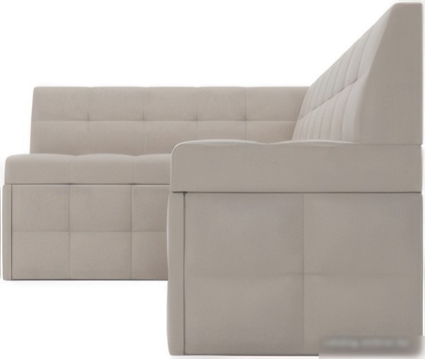 Угловой диван Мебель-АРС Атлантис левый 190x84x120 (бежевый Star Velvet 6 Light Beige)