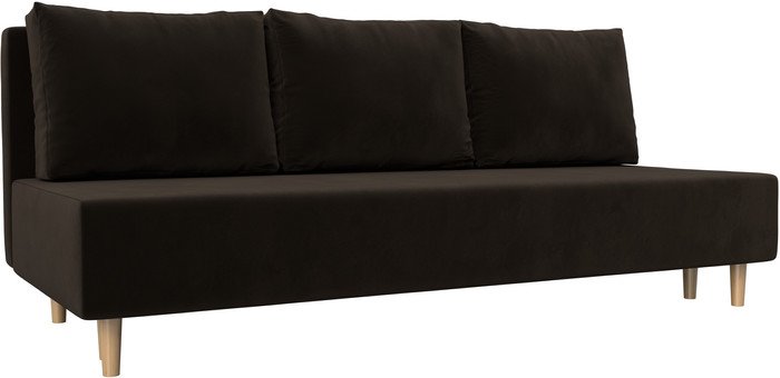 Диван Лига диванов Лига-033 121079 (микровельвет коричневый)