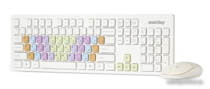 Мышь + клавиатура SmartBuy 218346AG [SBC-218346AG-W]