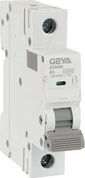 Выключатель автоматический GEYA GYM9H-1P-3B 1P 3A B 10kA 1M GYM9H1P3B