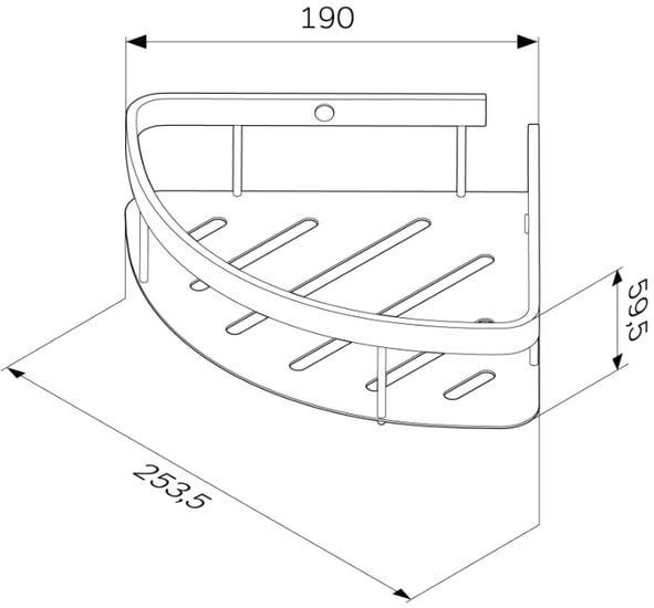 Мебель для ванных комнат AM.PM Полка Sense L A7454100