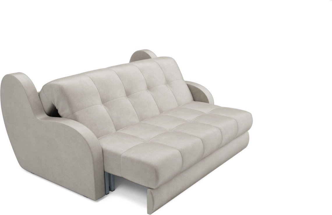 Диван Мебель-АРС Аккордеон Барон НПБ 180x200 (бархат бежевый Star Velvet 6 Light Beige)