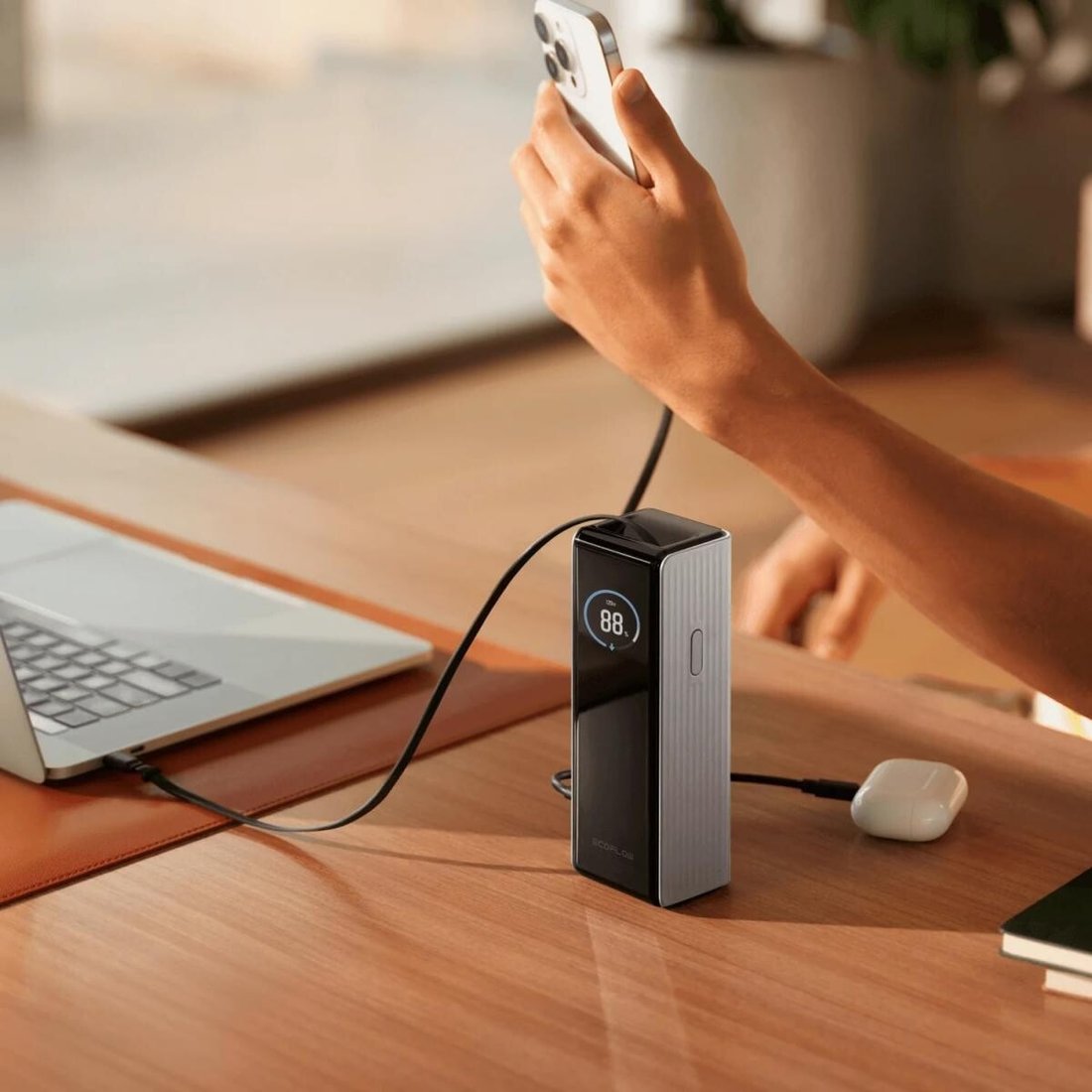 Внешний аккумулятор EcoFlow Rapid 25000mAh (без кабелей, 170 Вт, серебристый)