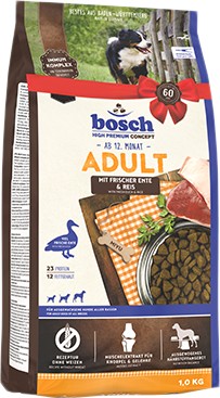 Сухой корм для собак Bosch HPC Adult Duck & Rice 1 кг
