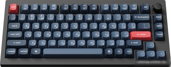 Клавиатура Keychron V1 Max RGB V1M-D4-RU (Gateron Jupiter Banana)