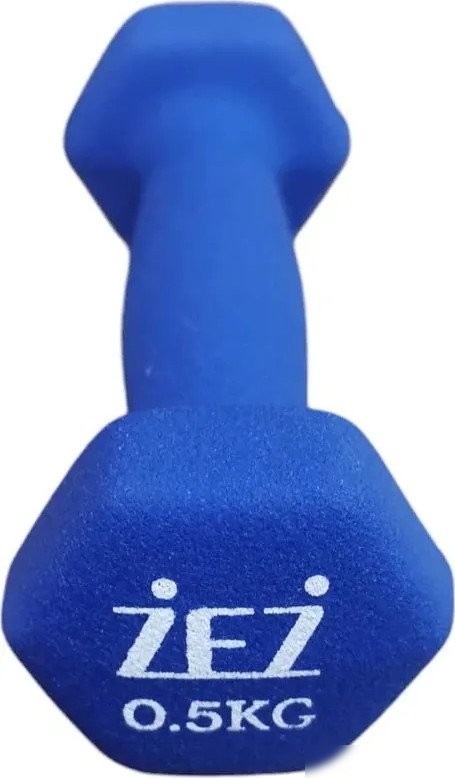 Гантель ZEZ Sport Виниловая 0.5kg-N-С