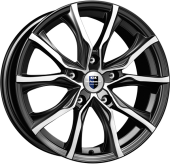 Литые диски K&K Твист 17x7.5" 5x114.3мм DIA 67.1мм ET 35мм Алмаз черный