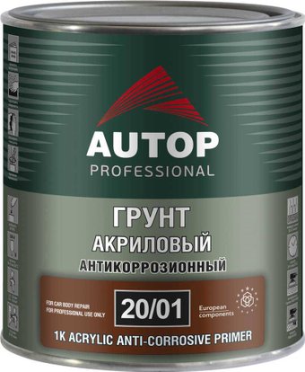 Автомобильный грунт Autop антикоррозионный акриловый - черный - банка. 1.0 кг 20/01