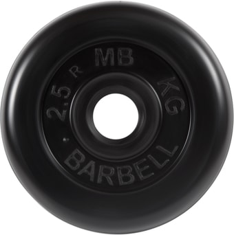 Диск MB Barbell Стандарт 31 мм (1x2.5 кг, черный)