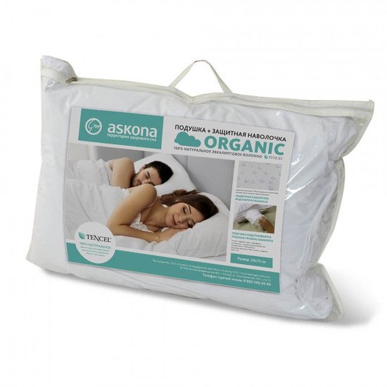 Спальная подушка Askona Organic 70x50