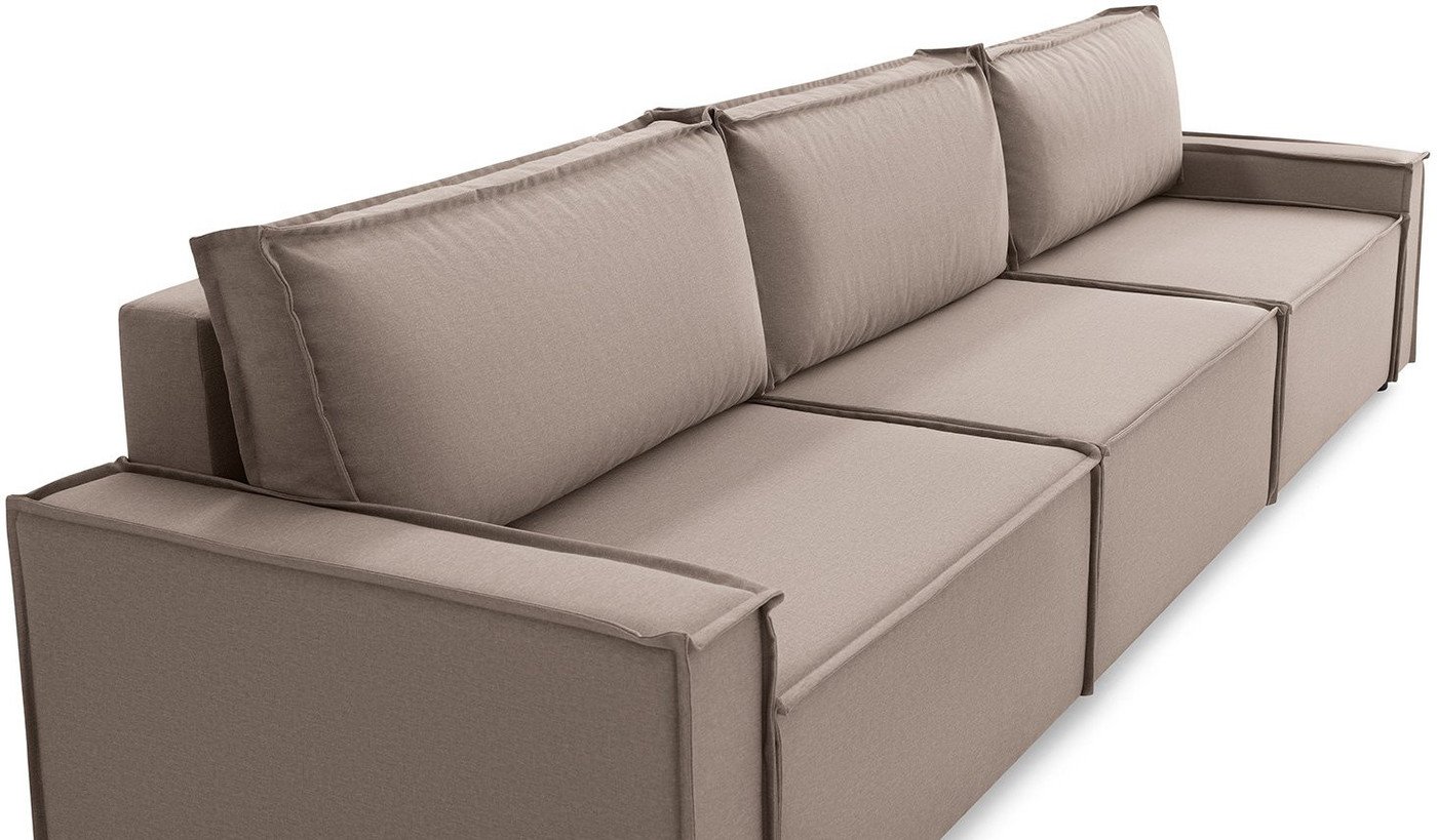 Диван Mio Tesoro Дюссельдорф 293 1.5ек-1.5ек-1.5ек (1176 Savanna Plus Mocca)
