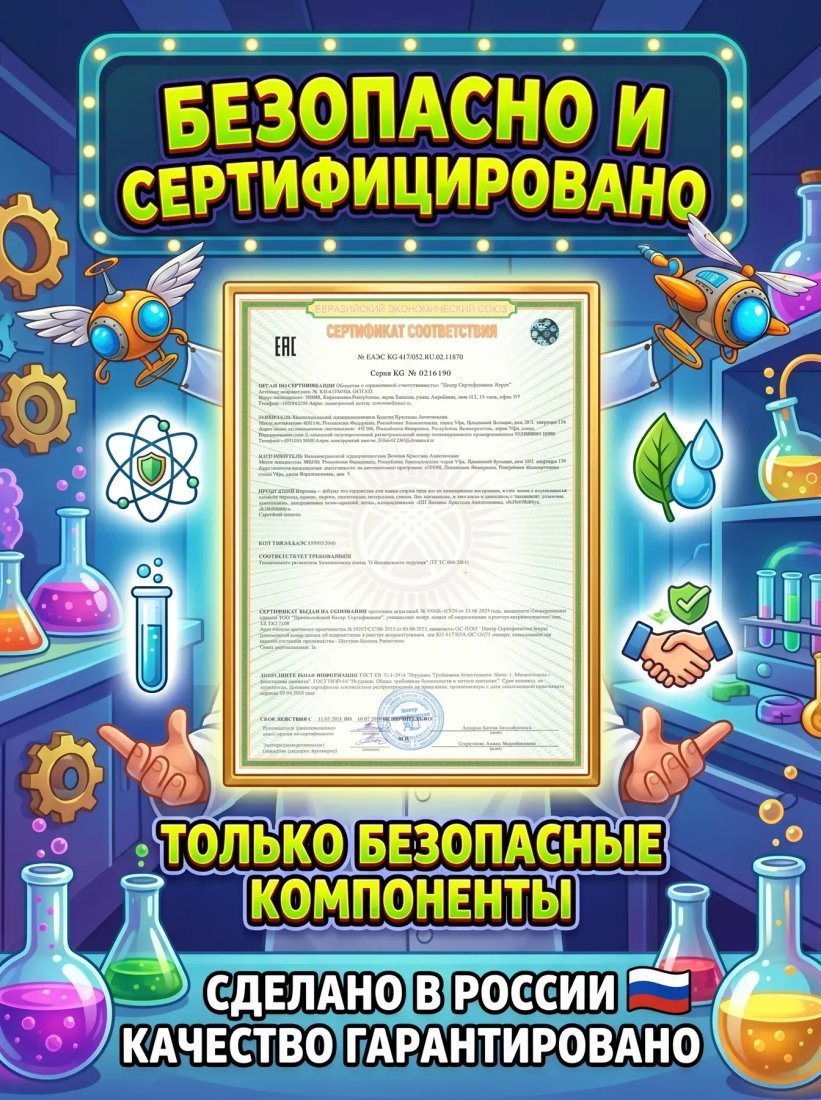 Набор для опытов Kristi Hobby Сенсорная лаборатория 14 в 1