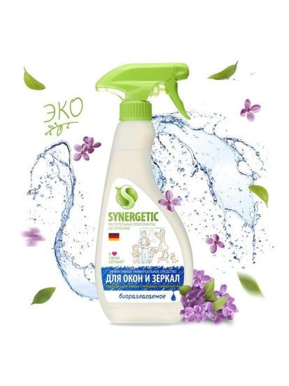 Средство для окон и зеркал Synergetic 0.5 л (107052)