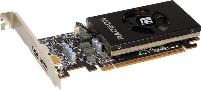 Видеокарта PowerColor Radeon RX 6400 Low Profile 4GB GDDR6 AXRX 6400 LP 4GBD6-DH