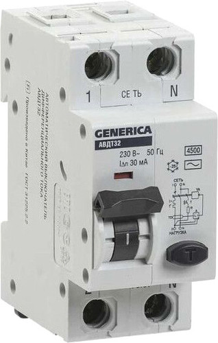 Выключатель автоматический Generica АВДТ 32 С32 MAD25-5-032-C-30