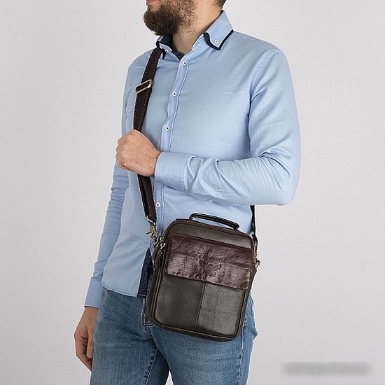 Сумка Poshete 196-1418-6M-DBW (коричневый)