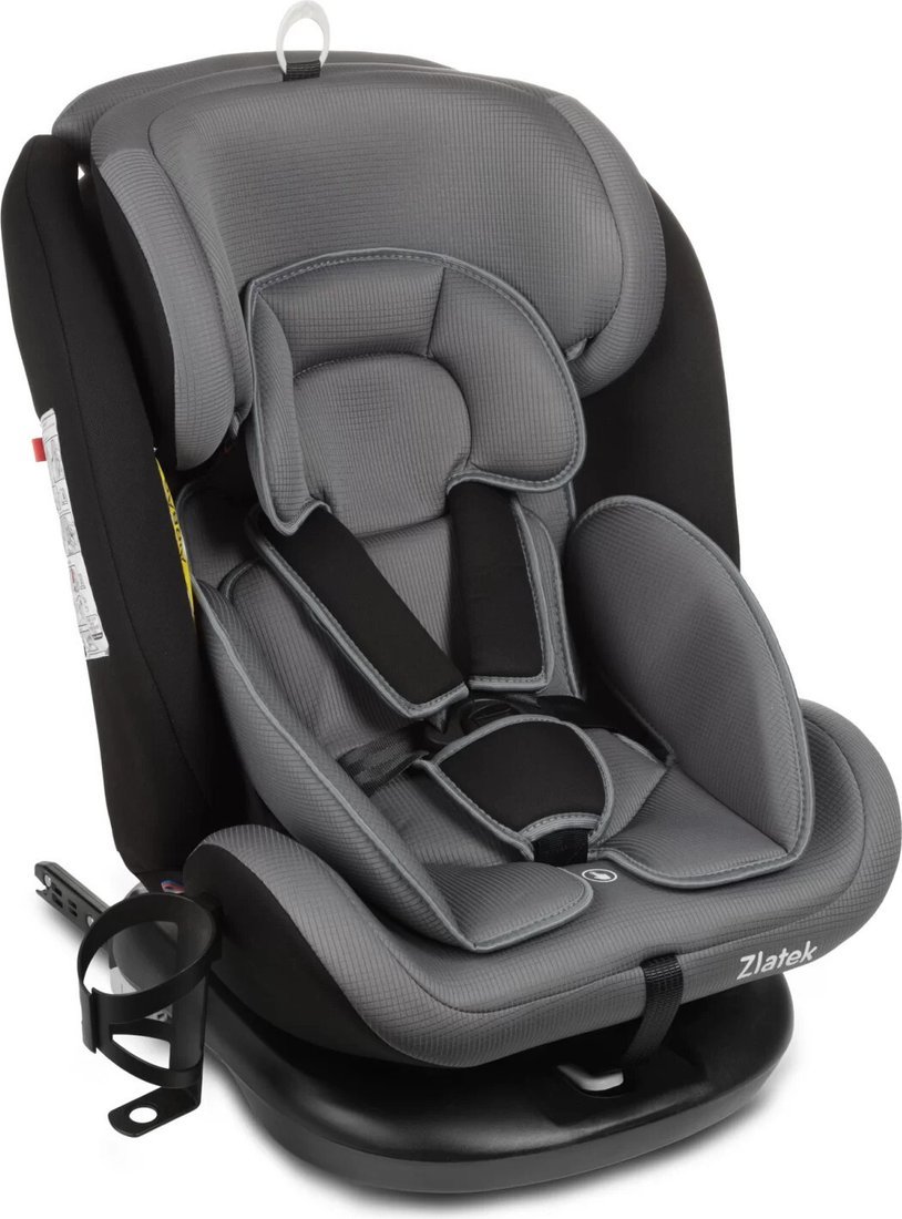 Детское автокресло Zlatek Cruiser Isofix Lux KRES3951 (серый/черный)