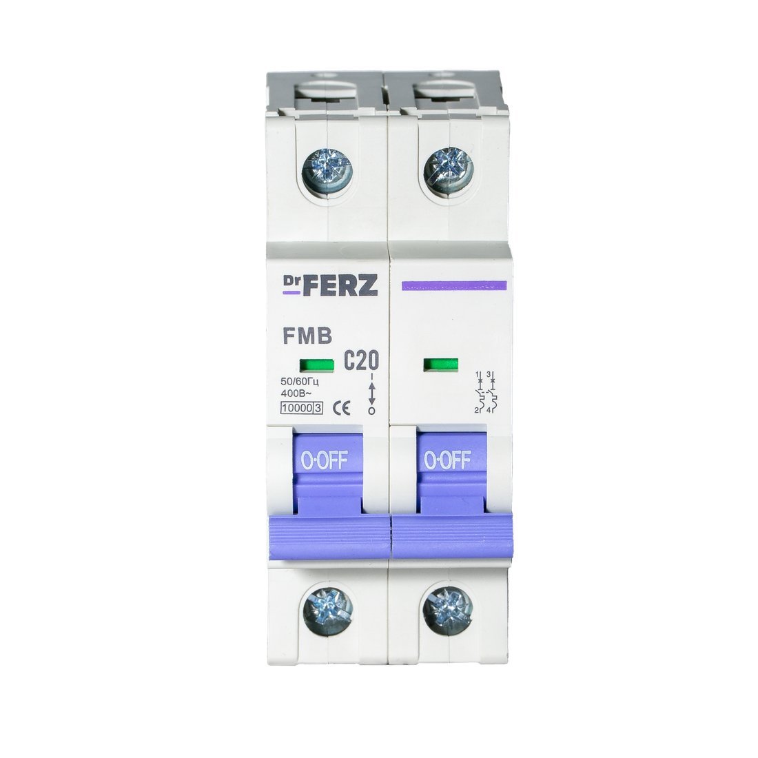 Выключатель автоматический Dr.Ferz FMB-C 10kA 2P 20 C 21100125FERZ