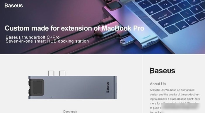 USB-хаб Baseus CAHUB-L0G