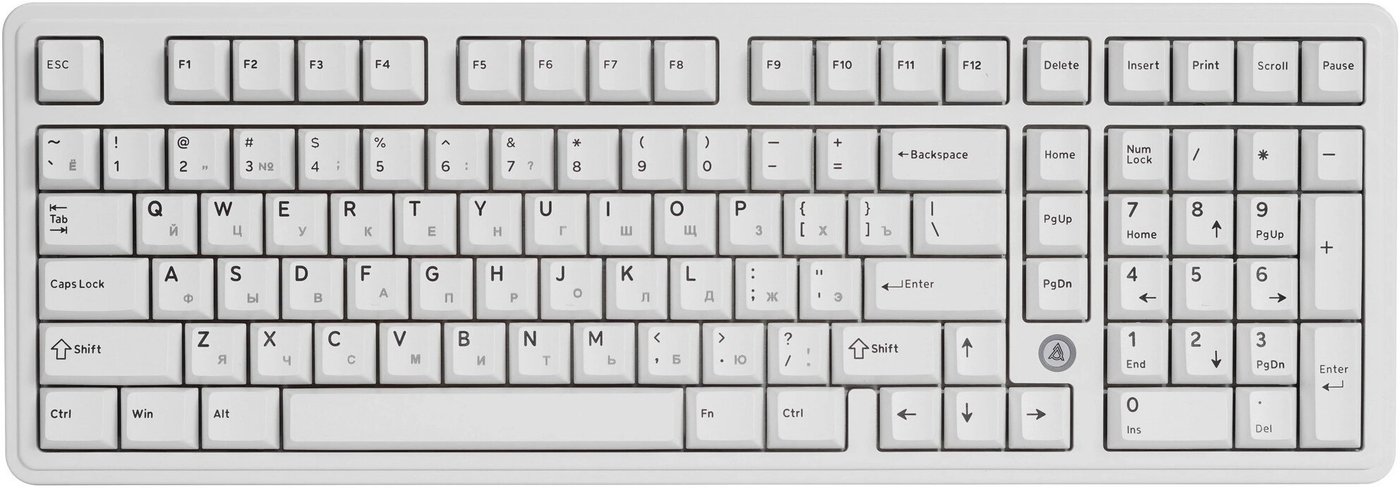 Клавиатура Ajazz AK980 Max (белый, Magnetic Grain Switch)