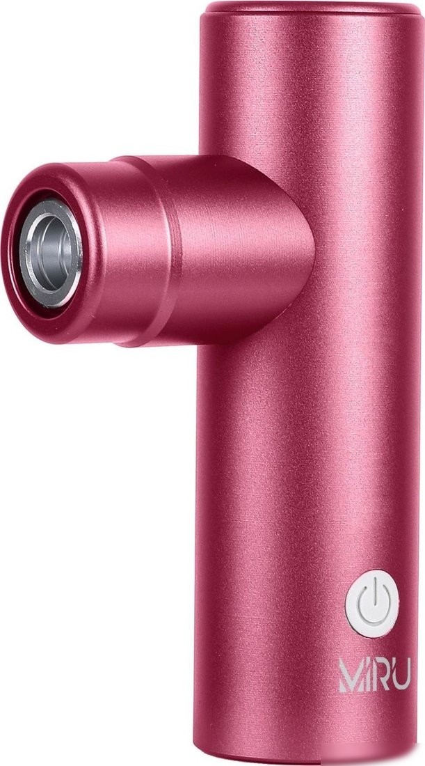 Перкуссионный массажер Miru BM-18 (8 насадок, розовый)