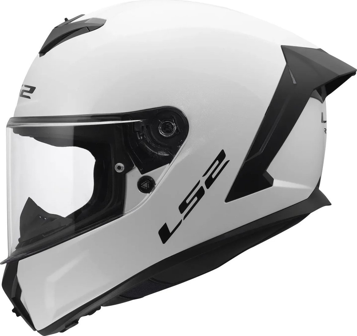 Мотошлем LS2 FF820 Rapid III Solid (L, белый глянцевый)