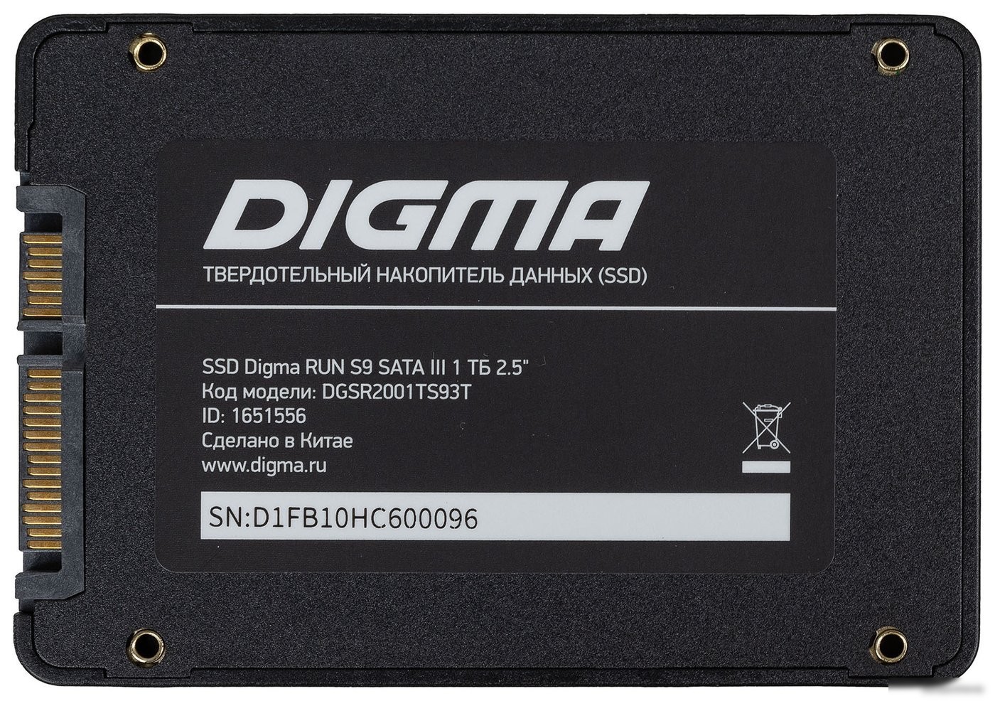 SSD Digma Run S9 1TB DGSR2001TS93T