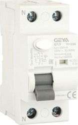 Устройство защитного отключения GEYA GYL9-2P-63A-100mA 2P 63A 6 kA 100mA AC 2M GYL92P63AC100