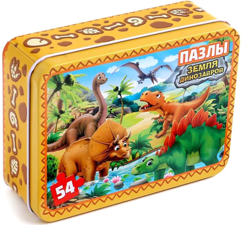 Пазл Puzzle Time Земля динозавров 4637539 (54 эл)