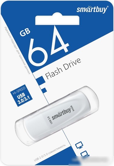 USB Flash SmartBuy Scout 3.0 64GB (белый)
