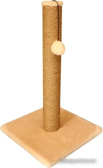 Когтеточка Cat House Столбик 60 (хлопок бежевый) Когтеточка Cat House Столбик 60 (хлопок бежевый)