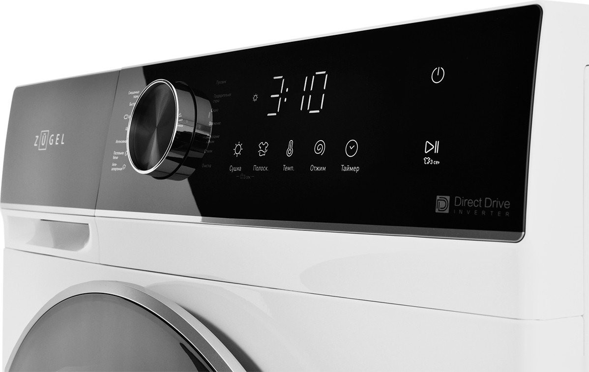 Стирально-сушильная машина ZUGEL ZWDF10712I Inverter DD Steam