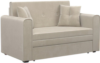 Диван Мебель-АРС Санта (бархат бежевый Star Velvet 6 Light Beige)