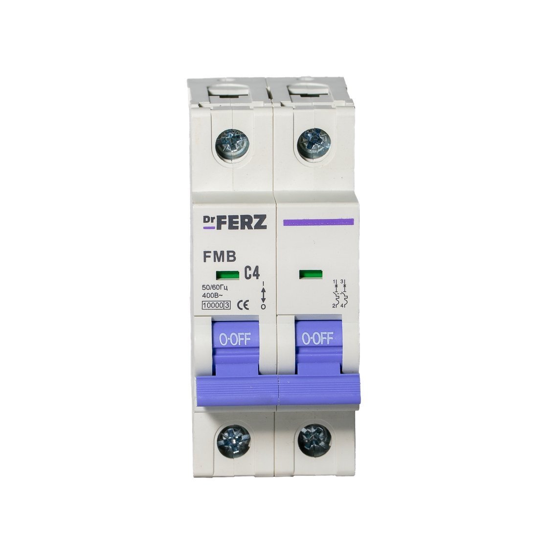 Выключатель автоматический Dr.Ferz FMB-C 10kA 2P 04 C 21100121FERZ