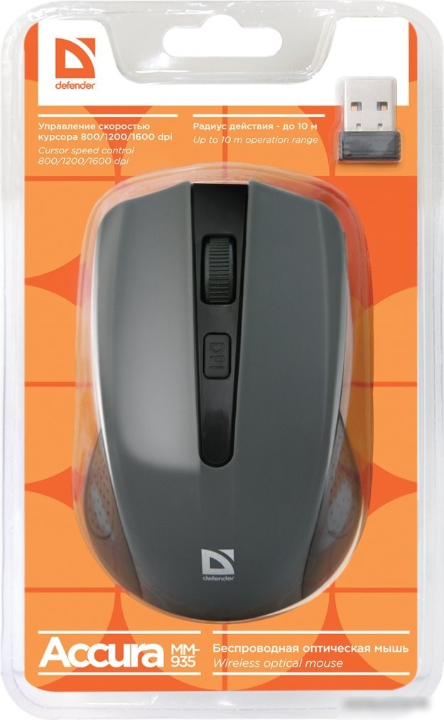 Мышь Defender Accura MM-935 (серый)