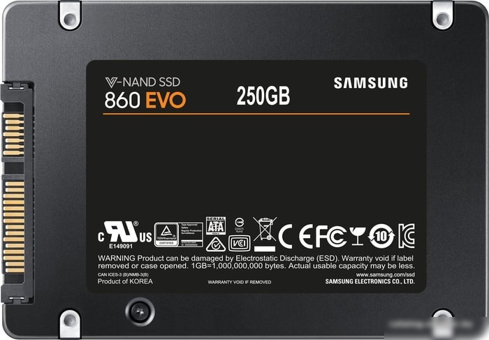 SSD Samsung 860 Evo 250GB MZ-76E250