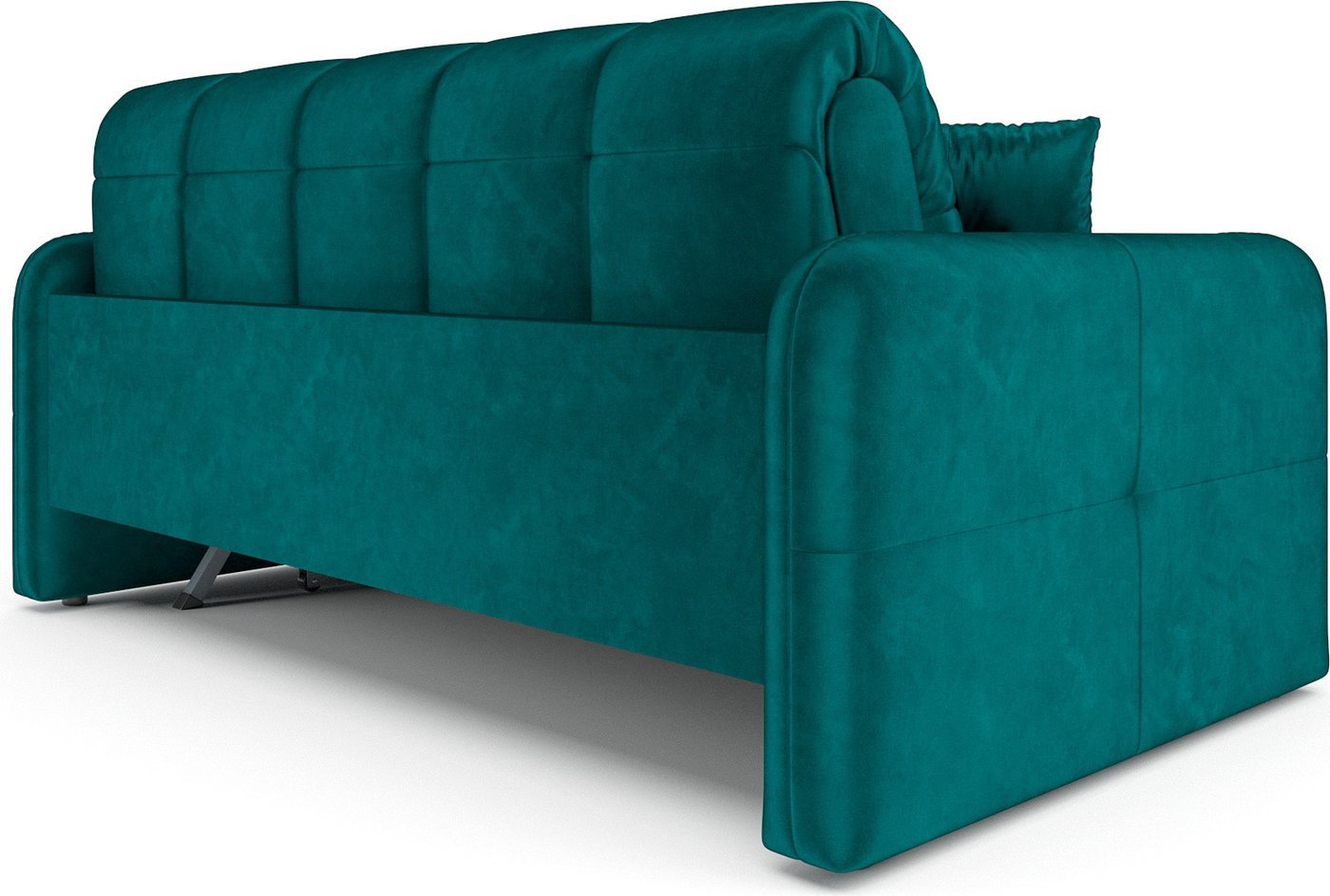 Диван Мебель-АРС Аккордеон Свег ППУ 140x200 (бархат сине-зеленый Star Velvet 43 Black Green)