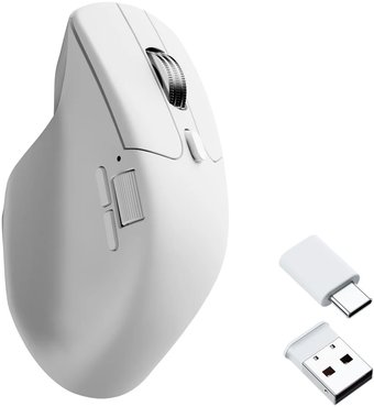 Мышь Keychron M6 Wireless 1K Pixart PAW3395 (белый)