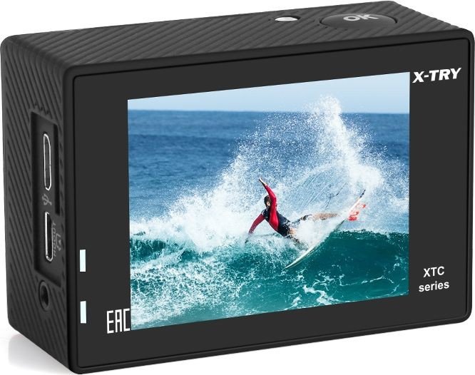 Экшен-камера X-try XTC185 EMR Battery + СЗУ 4K WIFI