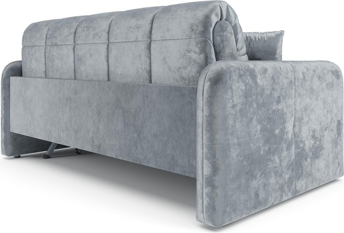 Диван Мебель-АРС Аккордеон Свег НПБ 155x200 (велюр серый Plush OWV-11)