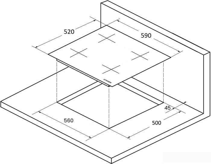 Варочная панель KUPPERSBERG ICS 604 GR
