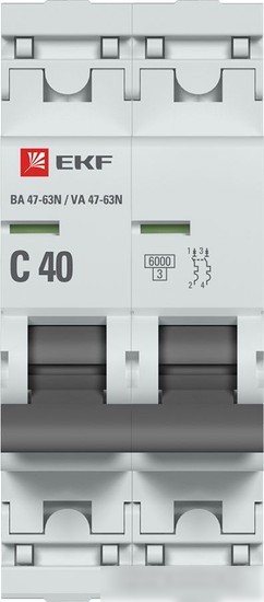 Выключатель автоматический EKF PROxima ВА 47-63N M636240C