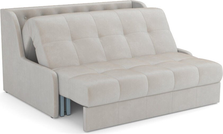 Диван Мебель-АРС Аккордеон Барон №6 ППУ 180x200 (бархат бежевый Star Velvet 6 Light Beige)