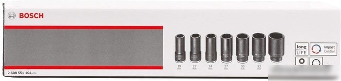 Набор торцевых головок Bosch 2608551104 (7 предметов)