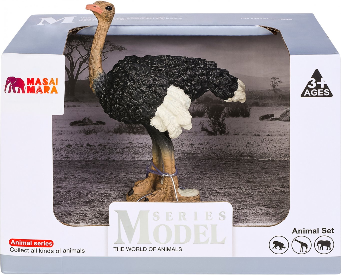 Фигурка Masai Mara Мир диких животных. Птица страус MM211-157