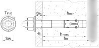 Анкер клиновой Rawlplug RL010010