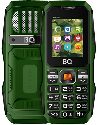 Кнопочный телефон BQ BQ-1842 Tank mini (зеленый)